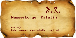 Wasserburger Katalin névjegykártya