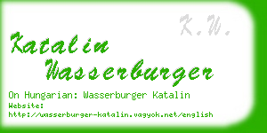 katalin wasserburger business card